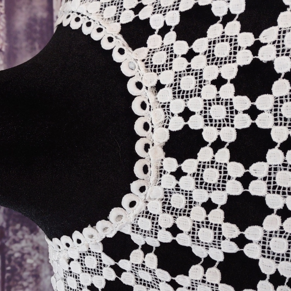 Petal & Pup White Crochet Midi Dress - Picture 6 of 13